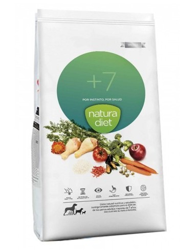 Croquettes chiens agés poulet NATURA DIET +7
