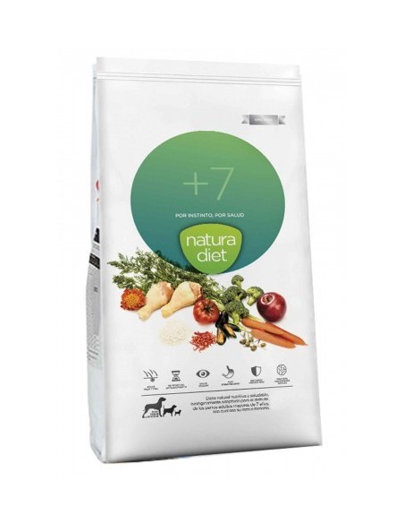 Croquettes chiens agés poulet NATURA DIET +7