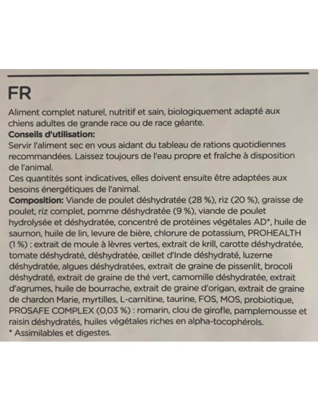 Croquettes chiens grandes races NATURA DIET DAILY FOOD MAXI