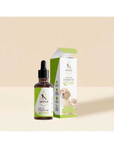 Huile 2% CBD ANIMAL Chien et chat - 50ml de chanvre biologique
