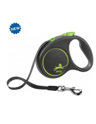 flexi BLACK DESIGN laisse sangle taille S
