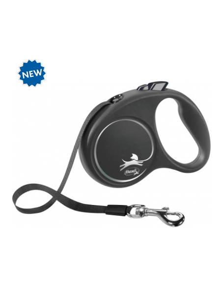 flexi BLACK DESIGN laisse sangle taille S