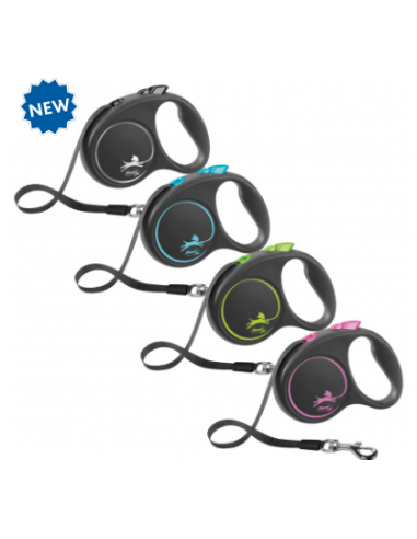 flexi BLACK DESIGN laisse sangle L TRIXIE