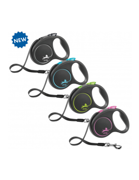 flexi BLACK DESIGN laisse sangle L TRIXIE