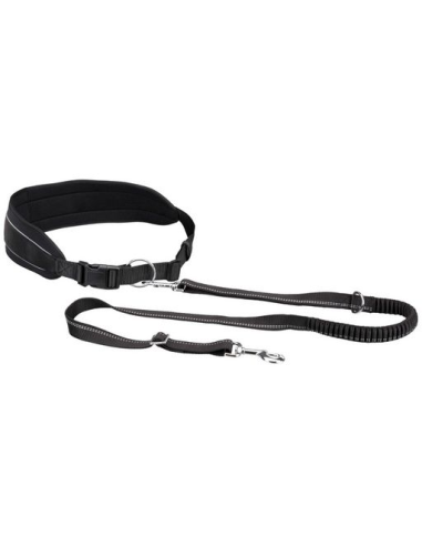 Ceinture ventrale avec laisse, doublée en néoprène