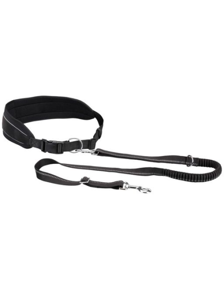 Ceinture ventrale avec laisse, doublée en néoprène