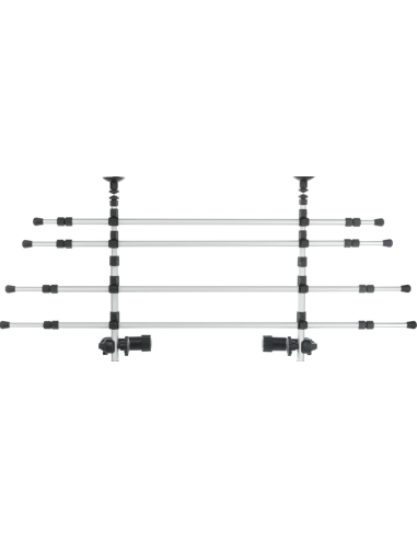 Grille de séparation voiture, fixation appuie-tête