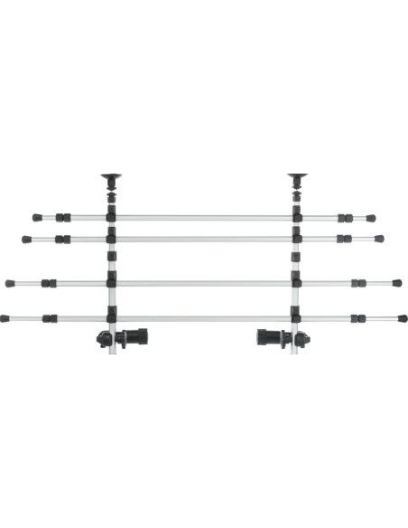 Grille de séparation voiture, fixation appuie-tête