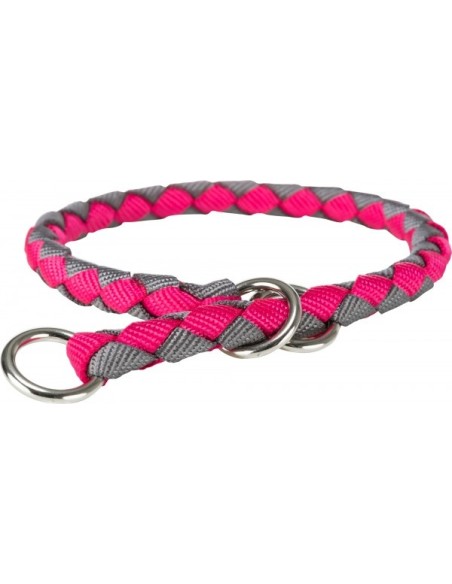Cavo Collier semi-étrangleur fushia/gris