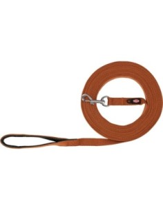 Laisse à pister rouille, de suivie, longe en sangle plate