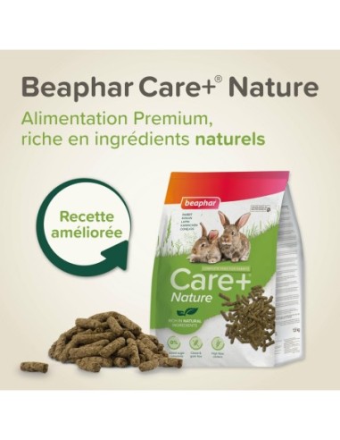 Care+ nature aliment pour lapin sans céréale
