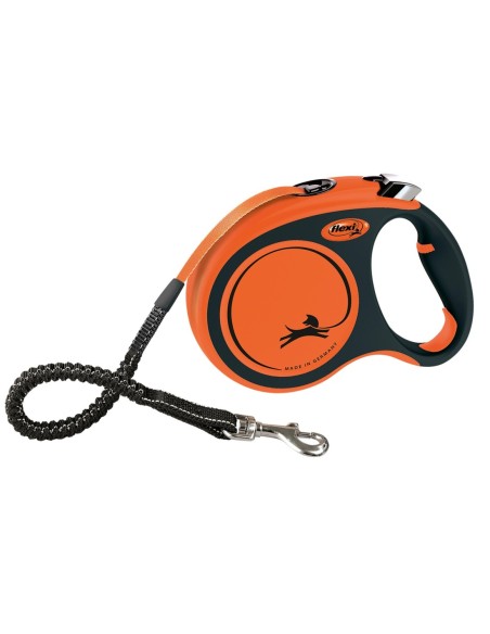 LAISSE SANGLE FLEXI XTREME ORANGE avec mini amortisseur