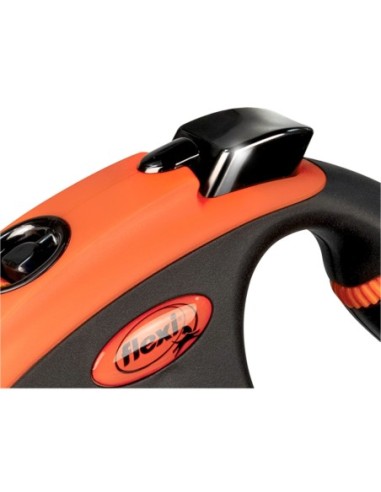 LAISSE SANGLE FLEXI XTREME ORANGE avec mini amortisseur
