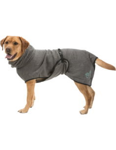 Peignoir pour chien en tissu éponge