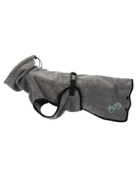 Peignoir pour chien en tissu éponge