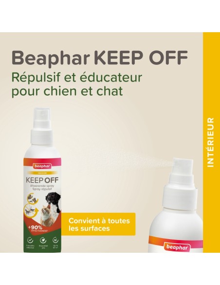 KEEP OFF Spray répulsif INDOOR pour chiens et chats BEAPHAR - 200 ml