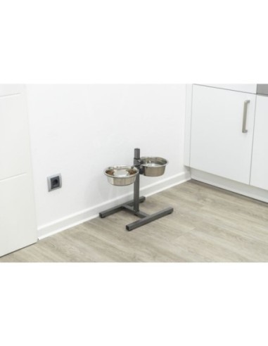 Bar réglable pour chiens, gamelle en acier inoxydable Trixie
