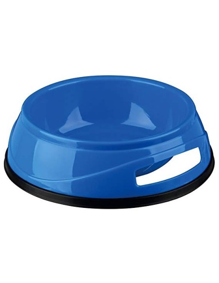 Ecuelle en plastique avec anneau en caoutchouc anti-dérapant