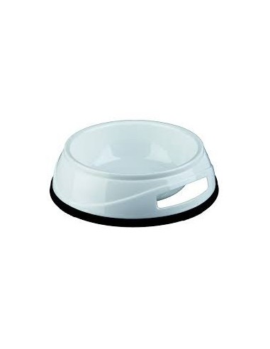 Ecuelle en plastique avec anneau en caoutchouc anti-dérapant