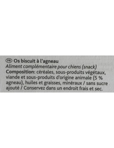 Os de biscuit à l'agneau