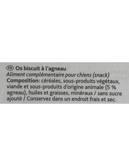 Os de biscuit à l'agneau