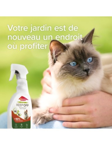KEEP OFF Spray répulsif OUTDOOR pour chats Beaphar - 500 ml