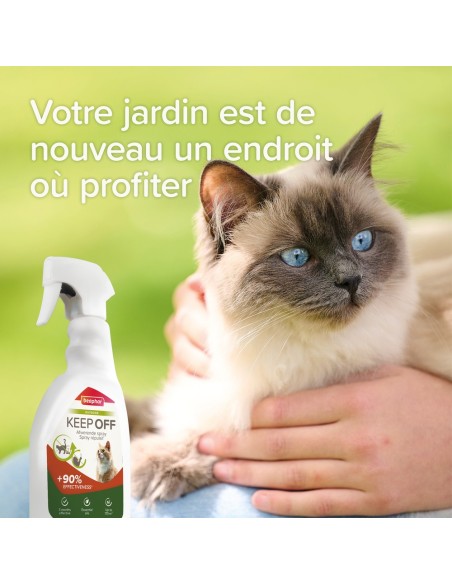 KEEP OFF Spray répulsif OUTDOOR pour chats Beaphar - 500 ml