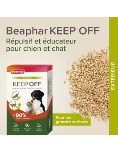 KEEP OFF Répulsif en granulés OUTDOOR pour chiens et chats - 2x200 g