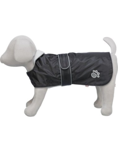 Manteau chien Orléans Noir TRIXIE - Disponible en plusieurs tailles de 25 à 80cm de longueur de dos
