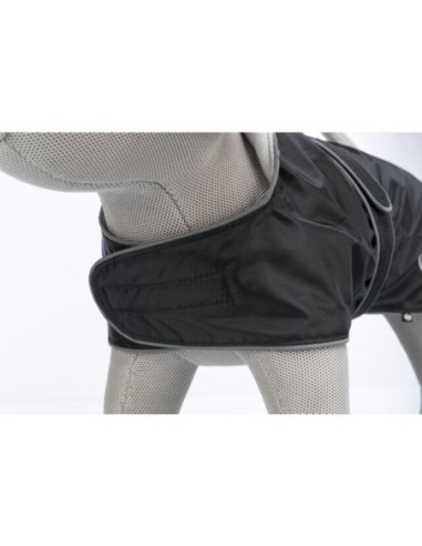 Manteau chien Orléans Noir TRIXIE - Disponible en plusieurs tailles de 25 à 80cm de longueur de dos