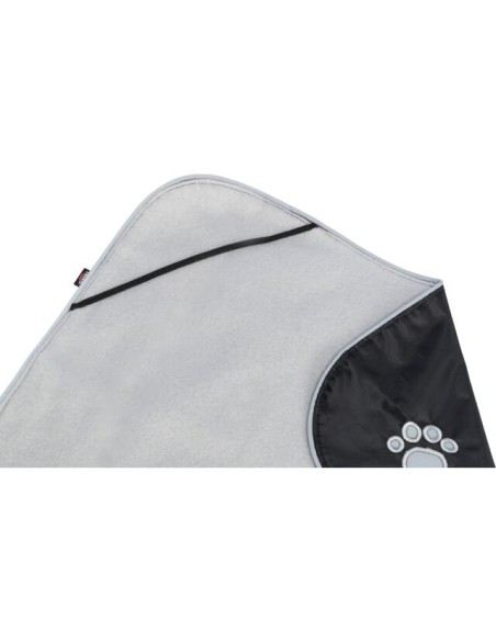 Manteau chien Orléans Noir TRIXIE - Disponible en plusieurs tailles de 25 à 80cm de longueur de dos