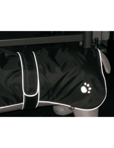 Manteau chien Orléans Noir TRIXIE - Disponible en plusieurs tailles de 25 à 80cm de longueur de dos