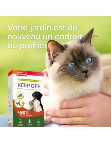 KEEP OFF Répulsif en granulés OUTDOOR pour chiens et chats - 2x200 g