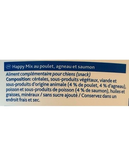 Snack Happy Mix 500g - friandises pour chiens