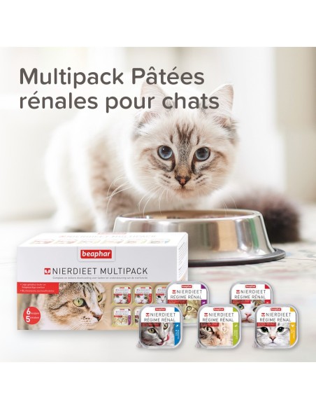 Multipack Pâtées Rénales pour chat - 6 x 100 g - Béaphar