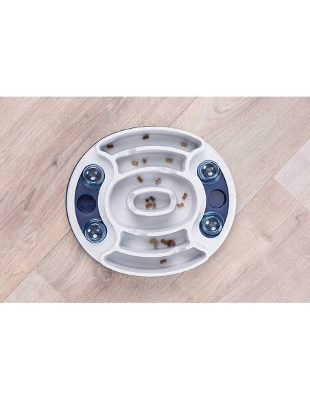 Gamelle anti-glouton et jeu de stratégie Slide & Feed