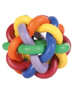 Balle nouée en caoutchouc naturel