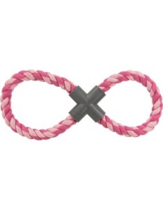 Grand jouet en corde formant un 8 - griffe double