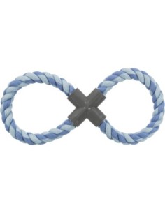 Grand jouet en corde formant un 8 - griffe double 2