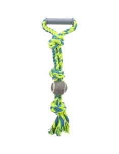 Jouet corde avec poignée et balle de tennis