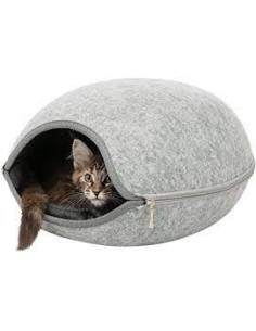 Abri Luna en feutre gris clair