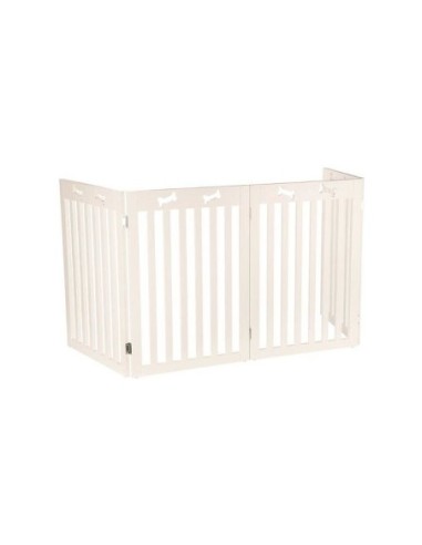 Barrière pour chiens en 4 parties repliables