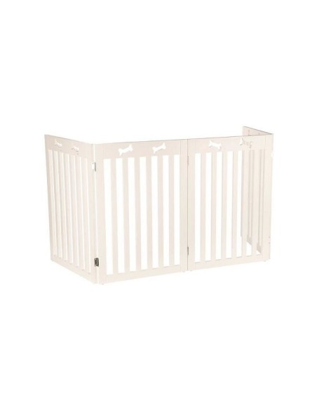 Barrière pour chiens en 4 parties repliables