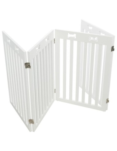 Barrière pour chiens en 4 parties repliables