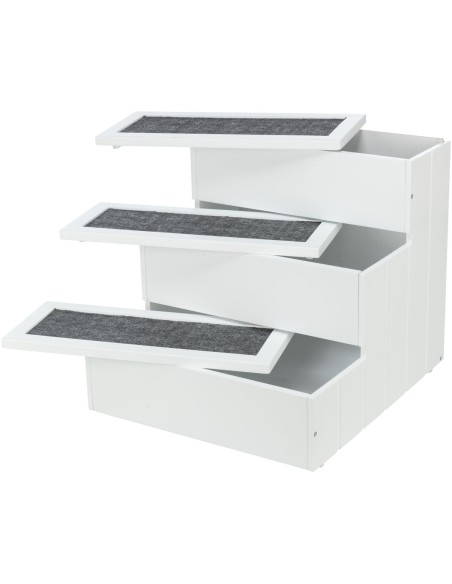 Escalier en MDF avec compartiments de rangement