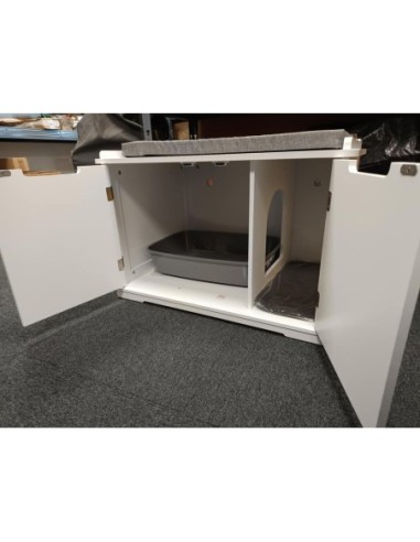 Cabane pour ranger le bac à litière de votre chat.