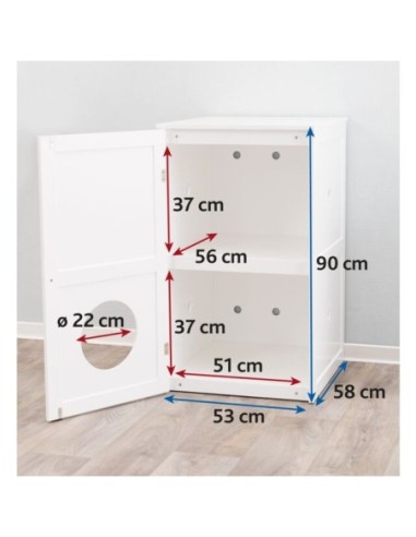 Cabane pour chat avec deux compartiments