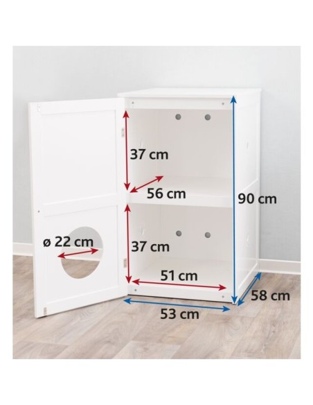 Cabane pour chat avec deux compartiments