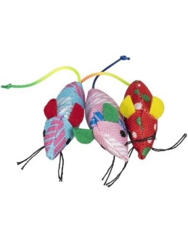 Jouet souris multicolore pour chat