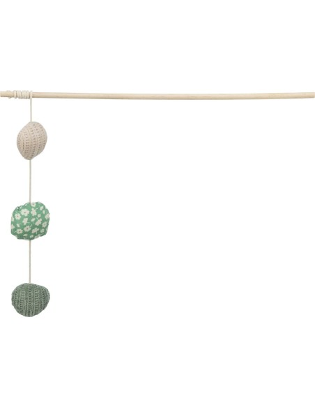 Canne à pêche avec 3 balles en peluche Trixie